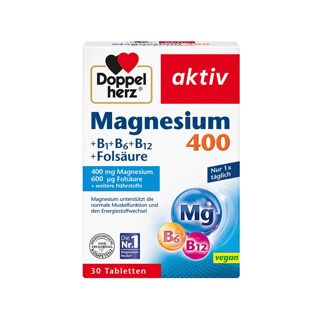 Doppelherz Magnesium 400 B1 B6 Acid Folik
