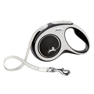 Flexi Comfort litar drejtues për qen S 5 m 15 kg e zezë