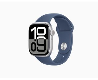 Apple Watch S10 MWWM3QV A Silver Denim Sport Band M 46mm
