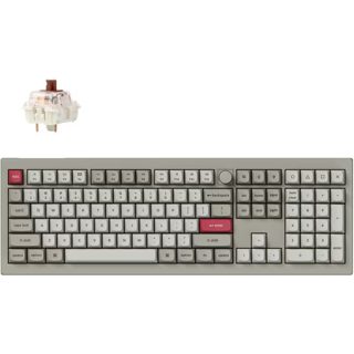 Keychron BT/2 V6 Max Retro V6M-R3 4 Wired Mechanical Brown 100% US