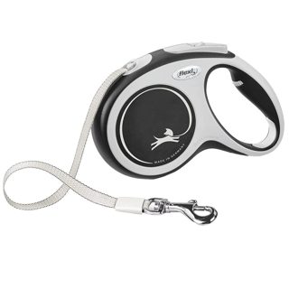 Flexi Comfort litar drejtues për qen M 5 m 25 kg e zezë