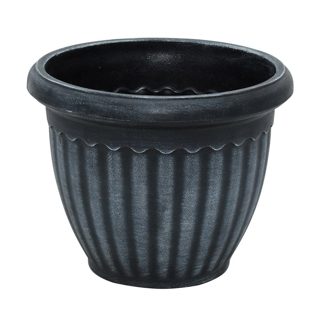 Colosseo Plastike Gri XH14 Vazo Lulesh Rrethore Ø20