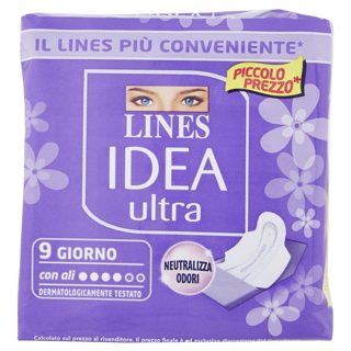Lines Idea Ultra 9-pack Peceta Higjenike Pambuk 9