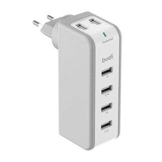 Budi M8J301E Kokë Karikimi 6 Hyrje USB 36 36W