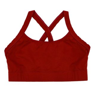 4u Sports Top Crop E Kryqezuar Masa S Ngjyra E Kuqe