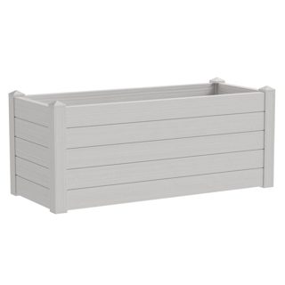 Vazo Lulesh TRAMA-002 Plastike E Bardhë 100x42xH40