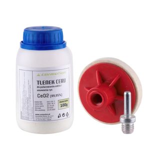 Dhe Xhama Makine CM-86684 Lucidimi Per Fenere Cerium Oxide 100G Tampon Adaptor 75x5mm M14