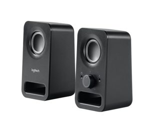Logitech Z150 Stereo Jack Connection AC Powered Black 980-000814 6W 3.5mm