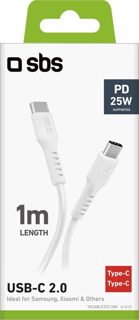 Sbs TECABLETCC10W Kabell Type C To Type C 1M White