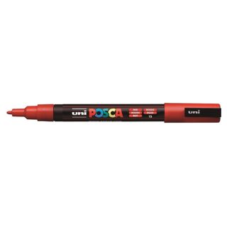 Uni Posca PC-3mm Marker Me Baze Uji Kuqe