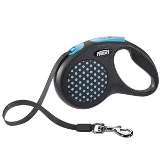 Flexi Black Design litar drejtues për qen M 5 m 25 kg blu