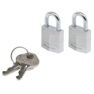 Masterlock 3 Dry Niveli I Sigurisë 2 X 20 Dry Alumini Harku Çelik 11 Diametër Kunja Me Çeleste Njete Per Bagazhee 2x20mm 11mm 20mm 3mm