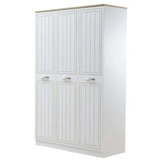 Mango Dollap rrobash Melaminë E Bardhë Natyrale 121x54xH191