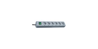 Brennenstuhl ECO-Line Power Strip 6-Way 1.5m Silver Grey