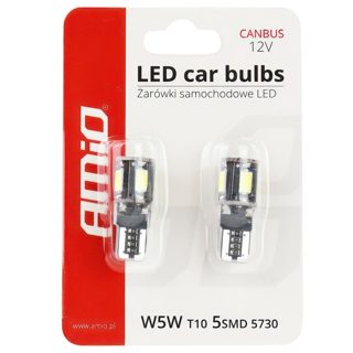 Amio Canbus Am-01628 Llampa Led 5730-5Smd W5W White 12V