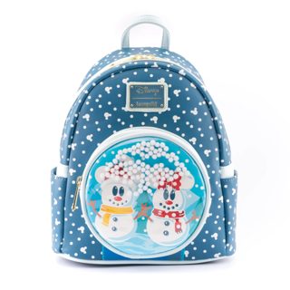 Loungefly Mini Backpack Snowman Mickey Minnie Disney