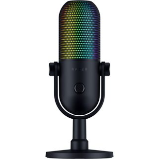 Razer V3 RZ19 Microphone SEIREN CHROMA RGB USB Condenser Microphone Gain Limiter Build-in Shock Absorb Black -05060100-R3M1