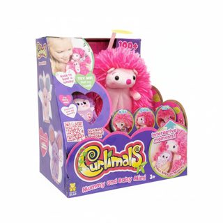 Curlimals Mummy and Baby Mimi Plush