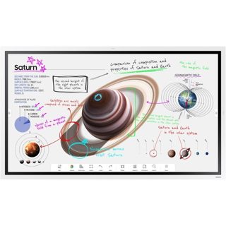 Samsung WM55B Pro Flip 55 4K UHD Interactive Whiteboard 20-Touch HDMI USB-C Speakers Stand