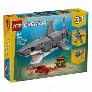 LEGO 3in1 Creator Fierce Shark With A Treasure Chest 31381