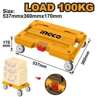 Kuti Mbajtjen Moduleve Kapaciteti MAX-100 Veglash Me Rrota 537x360mm 100kg