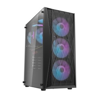 My Store DK352 Darkflash Mesh Mid-Tower 4x ARGB Fans Black 120mm