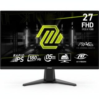 MSI 275F 9S6 MAG Gaming Series FHD 1920x1080p 180Hz Rapid IPS Black -3CE21M-001 3Y