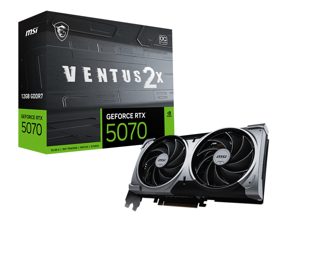 MSI GDDR7 GPU Ventus 2X OC GeForce RTX 5070 2x Black Silver