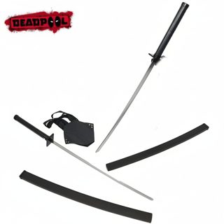 Marvel Katana Deadpool With Shoulder Holster Sword Replica