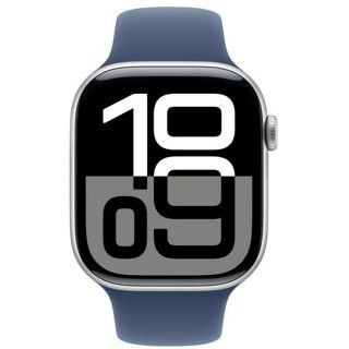 Apple Watch S10 MWWC3QV A Silver Denim Sport Band M 42mm