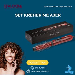 Efalock Airstyler Magic Star Kreher Me Ajer Profesional Red